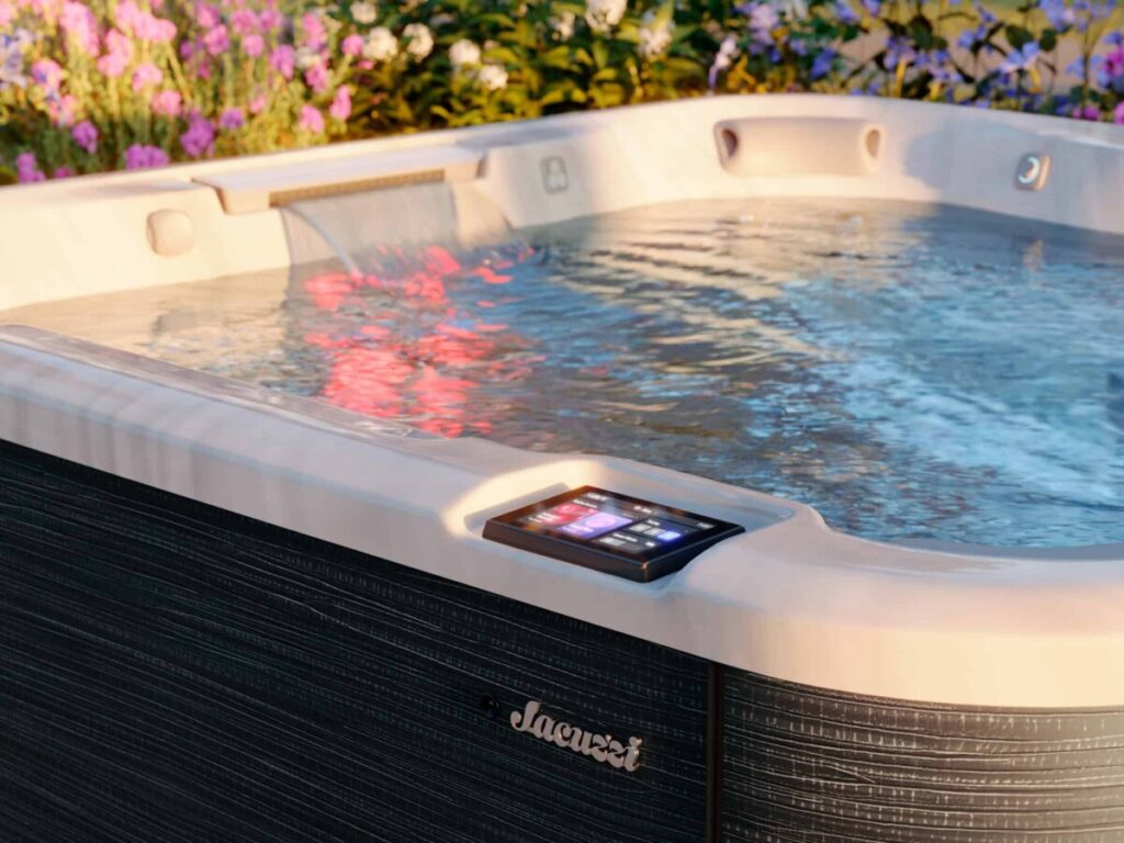 Jht J508L Platinum Noir Mountains Detail Topsidecontrol - Jacuzzi Hot Tubs Atlanta